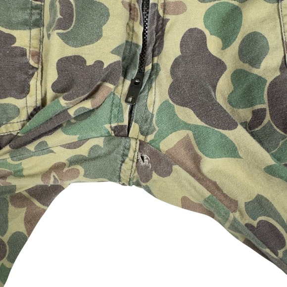 Vintage Sears Duck Camo Coveralls Mens M 1950s Field Tested Hunting USA - Picture 10 of 10